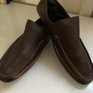 Ted Baker brown leather loafers - 12 Mens